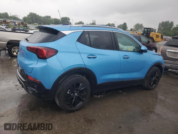 2025 Buick Encore GX Sport Touring with VIN KL4AMDSL0SB004851, listed as a Copart auction lot 58674815 with 15,468 mi miles and Salvage title. Bid and sale history available at DreamBid. Image 3.