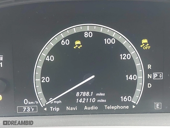 2012 Mercedes-Benz S-Class S 550 with VIN WDDNG7DB3CA465141, listed as a IAAI auction lot 41882056 with 142,110 mi miles. Bid and sale history available at carsss.com. Image 15.