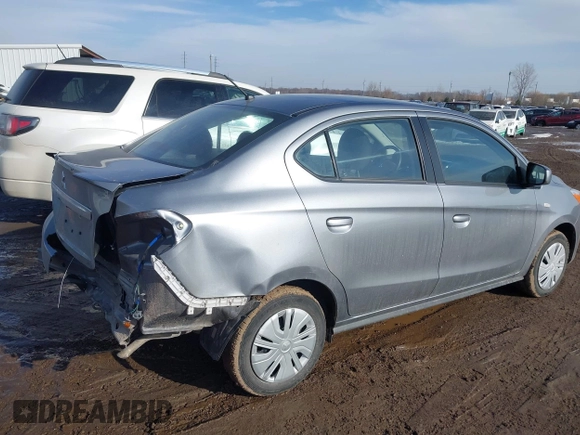 2023 Mitsubishi Mirage ES с VIN ML32FUFJ7PHF04724, выставлен на аукционе IAAI как лот 41653973 с пробегом 18 417 миль миль и . История ставок и продаж доступна на DreamBid. Изображение 4.