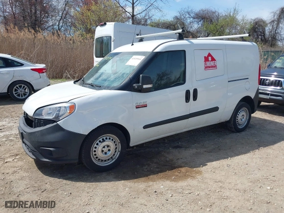 2017 Ram ProMaster City Cargo Van Tradesman with VIN ZFBERFAB7H6F14411, listed as a IAAI auction lot 41929544 with 318,038 mi miles. Bid and sale history available at carsss.com. Image 17.