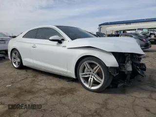 2019 Audi A5 Premium Plus with VIN WAUTNAF51KA046325, listed as a Copart auction lot 45772285 with 44,049 mi miles and Salvage Title. Bid and sale history available at DreamBid. Image 4.