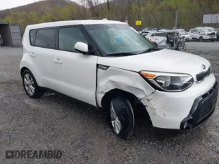 2016 Kia Soul + with VIN KNDJP3A53G7241998, listed as a IAAI auction lot 42016207 with 90,900 mi miles. Bid and sale history available at carsss.com. Image 1.