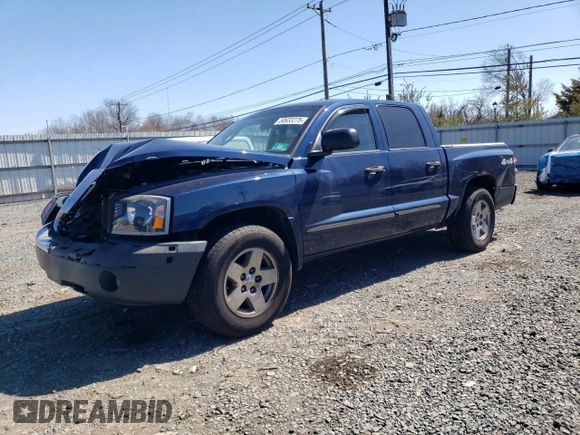 2005 Dodge Dakota SLT z VIN 1D7HW48N05S181997, wystawiony jako Copart lot #50633275 z przebiegiem 127 002 mil mil oraz Szkoda całkowita • Salvage title. Historia ofert i sprzedaży dostępna na DreamBid. Obrazek 1.