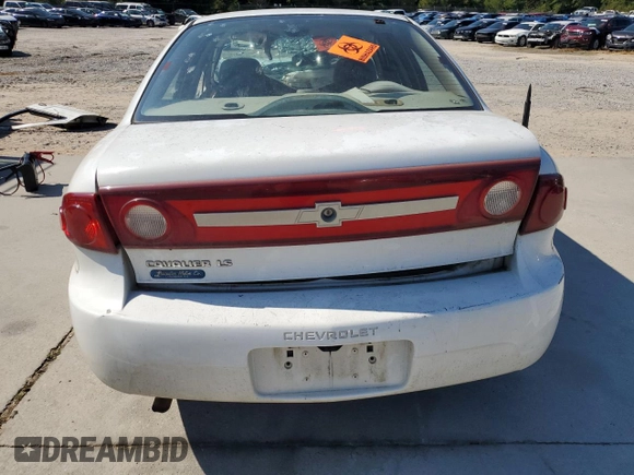 2003 Chevrolet Cavalier LS with VIN 1G1JF52F837212425, listed as a Copart auction lot 70407214 with 0 mi miles and Salvage Title. Bid and sale history available at carsss.com. Image 6.