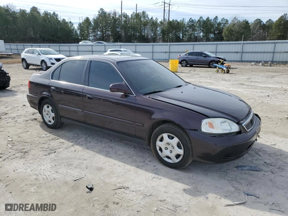 2000 Honda Civic EX with VIN 1HGEJ8644YL057101, listed as a Copart auction lot 42994735 with 259,918 mi miles and Salvage Title. Bid and sale history available at carsss.com. Image 4.