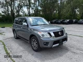 2017 Nissan Armada SV z VIN JN8AY2NC2H9507859, wystawiony jako Copart lot #60258445 z przebiegiem 158 873 mil mil oraz Czysty tytuł • Clean title. Historia ofert i sprzedaży dostępna na DreamBid. Obrazek 1.