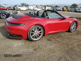 2020 Porsche 911 Carrera S with VIN WP0CB2A92LS262255, listed as a Copart auction lot 79292934 with 15,704 mi miles and Salvage Title. Bid and sale history available at carsss.com. Image 3.