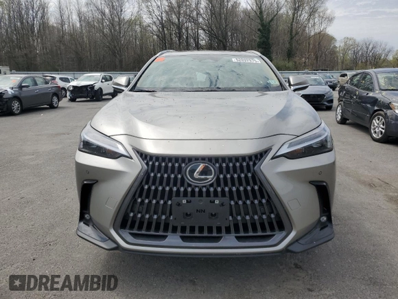 2025 Lexus NX 350 Premium with VIN 2T2GGCEZ7SC070344, listed as a Copart auction lot 52892975 with 7,781 mi miles and Salvage title. Bid and sale history available at DreamBid. Image 5.