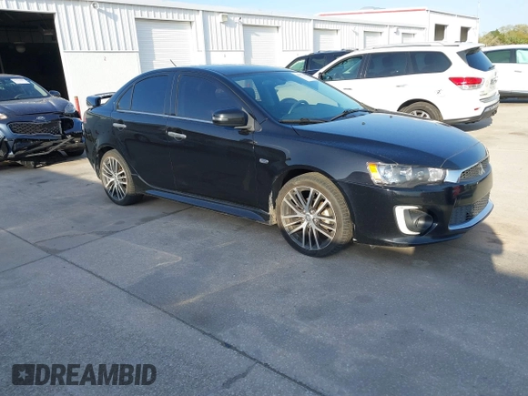2017 Mitsubishi Lancer ES with VIN JA32V2FWXHU000916, listed as a IAAI auction lot 41727166 with 85,182 mi miles. Bid and sale history available at carsss.com. Image 1.