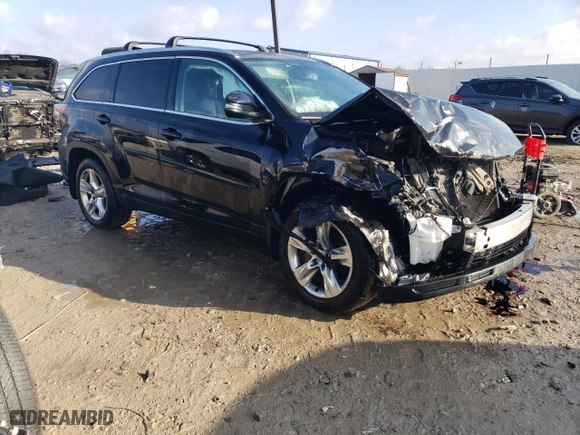 2015 Toyota Highlander Limited with VIN 5TDDKRFH9FS208431, listed as a Copart auction lot 46990045 with 134,468 mi miles and Non Repairable. Bid and sale history available at carsss.com. Image 4.