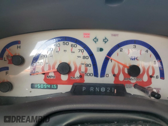 2003 Ford F-150 XL with VIN 1FTRF07W33KB56591, listed as a Copart auction lot 64170993 with 150,941 mi miles and Salvage title. Bid and sale history available at DreamBid. Image 9.