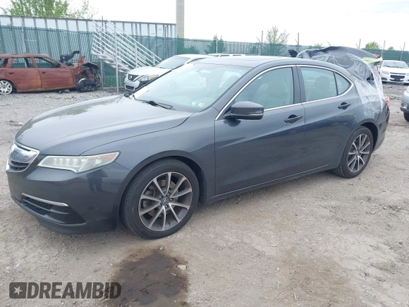 2016 Acura TLX V6 with VIN 19UUB2F38GA002139, listed as a IAAI auction lot 42085211 with 117,745 mi miles. Bid and sale history available at carsss.com. Image 2.
