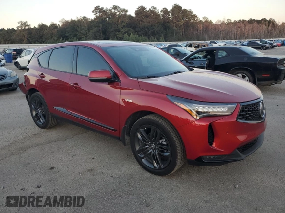 2022 Acura RDX w/A-Spec Package with VIN 5J8TC1H67NL000040, listed as a Copart auction lot 75944694 with 36,884 mi miles and Clean Title. Bid and sale history available at carsss.com. Image 4.