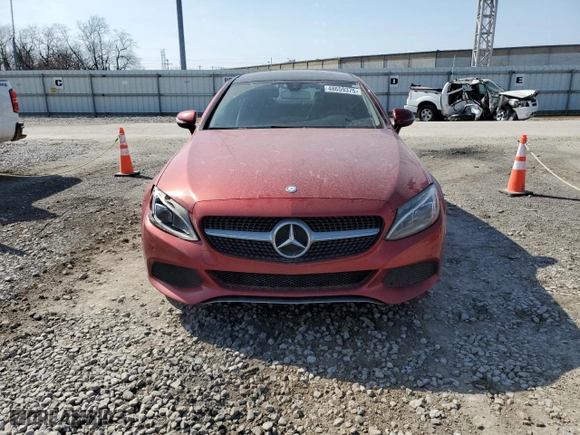 2017 Mercedes-Benz C-Class C 300 with VIN WDDWJ4KB3HF338651, listed as a Copart auction lot 48659375 with 156,271 mi miles and Salvage Title. Bid and sale history available at carsss.com. Image 5.