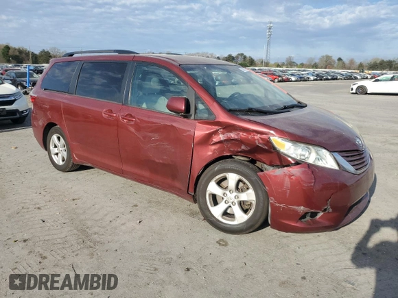 2016 Toyota Sienna LE AAS with VIN 5TDKK3DC6GS749952, listed as a Copart auction lot 51091725 with 341,063 mi miles and Salvage Title. Bid and sale history available at carsss.com. Image 4.