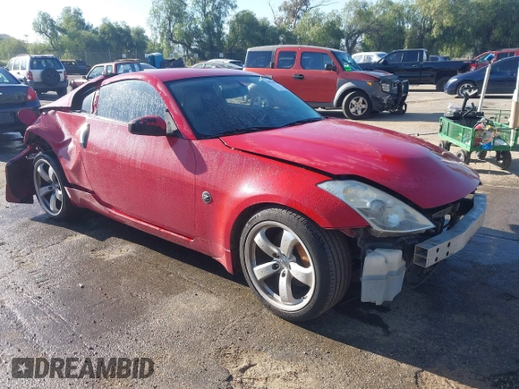 2007 Nissan 350Z Touring with VIN JN1BZ34E87M550297, listed as a IAAI auction lot 41993683 with 127,973 mi miles. Bid and sale history available at carsss.com. Image 1.