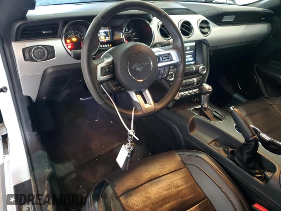 2015 Ford Mustang EcoBoost Premium with VIN 1FATP8UH8F5405323, listed as a Copart auction lot 54180385 with 125,609 mi miles and Salvage title. Bid and sale history available at DreamBid. Image 8.