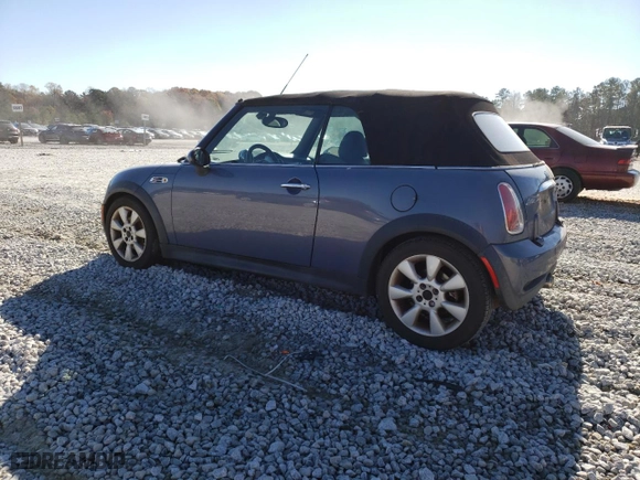 2007 MINI Cooper Convertible S with VIN WMWRH33547TL93855, listed as a Copart auction lot 78313133 with 130,832 mi miles and Salvage Title. Bid and sale history available at carsss.com. Image 2.