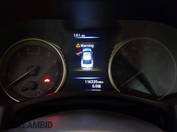 2018 Infiniti Q50 3.0t LUXE with VIN JN1EV7AR8JM610044, listed as a IAAI auction lot 41733252 with 116,320 mi miles. Bid and sale history available at carsss.com. Image 15.