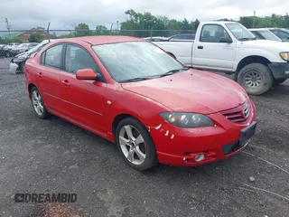 2005 Mazda 3 s with VIN JM1BK323351231181, listed as a IAAI auction lot 42181045 with 187,197 mi miles. Bid and sale history available at carsss.com. Image 1.