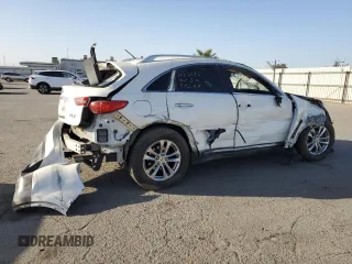 2013 Infiniti FX with VIN JN8CS1MU4DM140775, listed as a Copart auction lot 72224274 with Not Provided miles and Salvage Title. Bid and sale history available at carsss.com. Image 3.