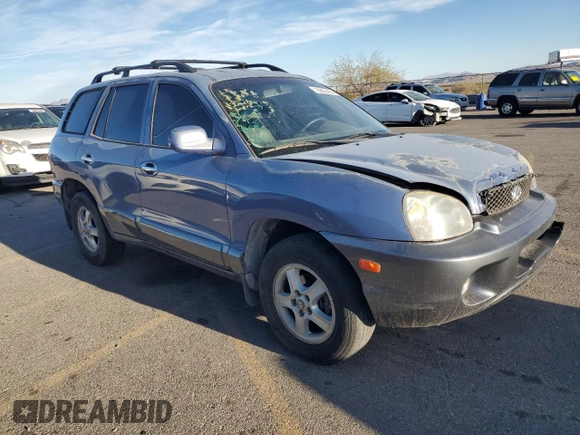 2001 Hyundai Santa Fe GLS with VIN KM8SC83D11U129013, listed as a Copart auction lot 78885494 with 168,175 mi miles and Salvage Title. Bid and sale history available at carsss.com. Image 4.