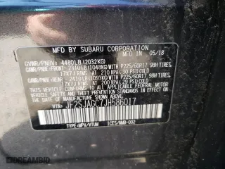 2018 Subaru Forester Premium with VIN JF2SJAGC7JH586017, listed as a Copart auction lot 45909833 with NaN miles. Bid and sale history available at carsss.com. Image 12.