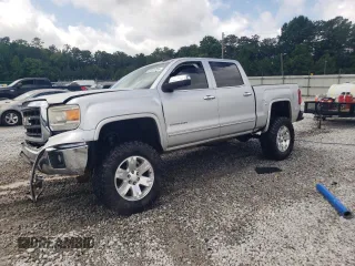 2015 GMC Sierra 1500 SLT with VIN 3GTP1VECXFG361932, listed as a Copart auction lot 60931785 with 131,499 mi miles and Salvage title. Bid and sale history available at DreamBid. Image 1.