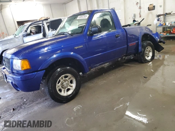 2003 Ford Ranger XL with VIN 1FTYR10U33TA36446, listed as a Copart auction lot 45892305 with 240,904 mi miles and Salvage Title. Bid and sale history available at carsss.com. Image 1.
