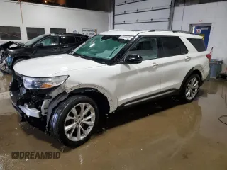 2022 Ford Explorer Platinum with VIN 1FM5K8HC4NGA08755, listed as a Copart auction lot 87959925 with 54,263 mi miles and Salvage Title. Bid and sale history available at carsss.com. Image 1.