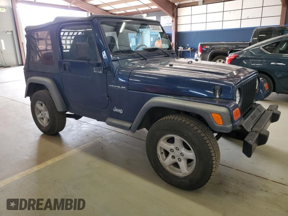 2002 Jeep Wrangler SE with VIN 1J4FA29PX2P749203, listed as a Copart auction lot 53604045 with 152,410 mi miles and Clean Title. Bid and sale history available at carsss.com. Image 4.