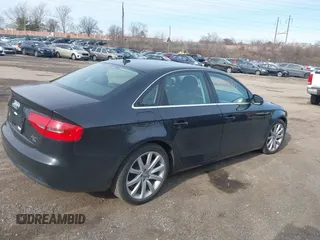 2013 Audi A4 Premium Plus with VIN WAUFFAFL6DN036748, listed as a IAAI auction lot 41513567 with 60,670 mi miles. Bid and sale history available at carsss.com. Image 4.