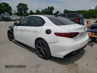 2018 Alfa Romeo Giulia Ti Sport with VIN ZARFAECN2J7574867, listed as a Copart auction lot 49233182 with 42,386 mi miles and Salvage Title. Bid and sale history available at carsss.com. Image 3.