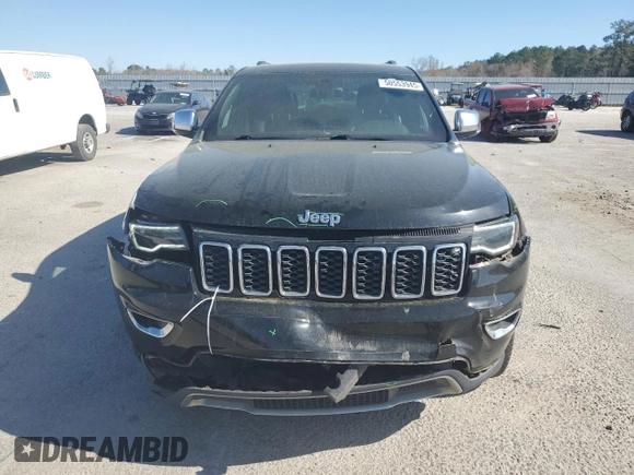 2017 Jeep Grand Cherokee Limited with VIN 1C4RJEBG2HC943268, listed as a Copart auction lot 50553945 with 160,459 mi miles and Salvage title. Bid and sale history available at DreamBid. Image 5.