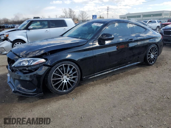 2017 Mercedes-Benz C 43 AMG with VIN WDDWJ6EB0HF499837, listed as a Copart auction lot 50178235 with 89,672 mi miles and Salvage Title. Bid and sale history available at carsss.com. Image 1.