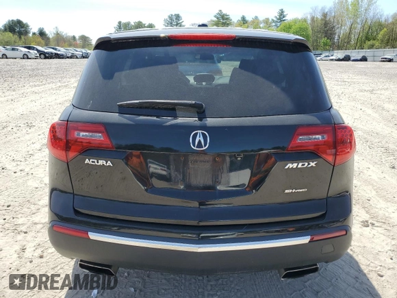 2010 Acura MDX Technology Pkg with VIN 2HNYD2H65AH529544, listed as a Copart auction lot 55494205 with 195,830 mi miles and Clean Title. Bid and sale history available at carsss.com. Image 6.