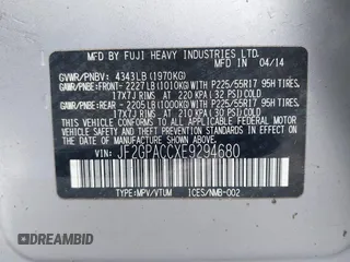 2014 Subaru Crosstrek Premium with VIN JF2GPACCXE9294680, listed as a IAAI auction lot 41580561 with 71,678 mi miles and . Bid and sale history available at DreamBid. Image 9.