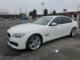 2015 BMW 7 Series 750i with VIN WBAYA8C51FG197618, listed as a Copart auction lot 58575205 with 103,959 mi miles and Salvage title. Bid and sale history available at DreamBid. Image 1.