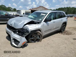 2024 Jeep Grand Cherokee Limited с VIN 1C4RJHBG7RC261893, выставлен на аукционе Copart как лот 59762415 с пробегом 20 837 миль миль и Списание • Salvage title. История ставок и продаж доступна на DreamBid. Изображение 1.