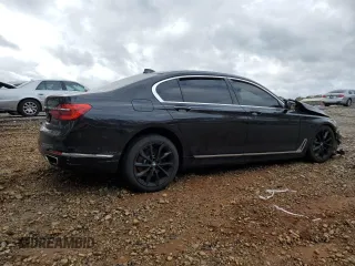 2016 BMW 7 Series 750i with VIN WBA7F0C55GGM20825, listed as a Copart auction lot 47743955 with 0 mi miles and Salvage Title. Bid and sale history available at carsss.com. Image 3.