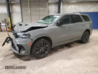 2022 Dodge Durango GT with VIN 1C4RDJDG3NC188107, listed as a Copart auction lot 87816525 with 21,175 mi miles and Salvage Title. Bid and sale history available at DreamBid. Image 1.