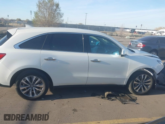 2016 Acura MDX w/Tech with VIN 5FRYD4H49GB045079, listed as a IAAI auction lot 41968901 with 113,577 mi miles. Bid and sale history available at carsss.com. Image 13.