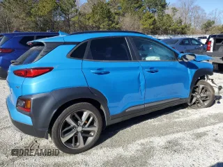 2021 Hyundai Kona Limited with VIN KM8K33A57MU605543, listed as a Copart auction lot 45055665 with 99,999 mi miles and Clean Title. Bid and sale history available at carsss.com. Image 3.