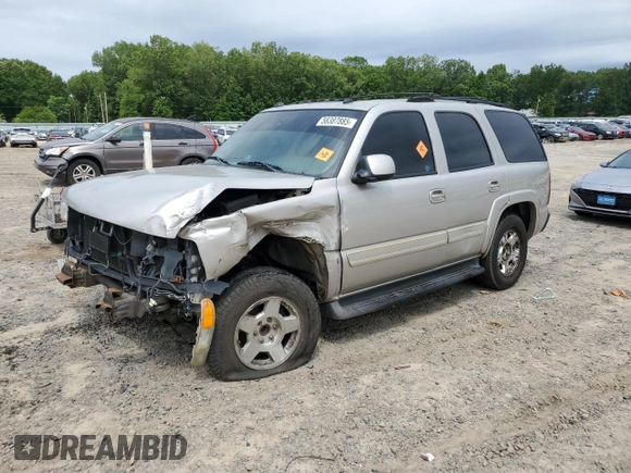 2004 Chevrolet Tahoe LT with VIN 1GNEC13Z64R300485, listed as a Copart auction lot 58387885 with Not provided miles and Salvage title. Bid and sale history available at DreamBid. Image 1.