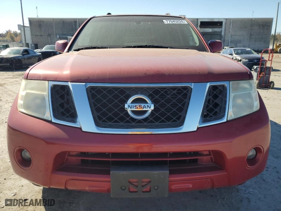 2012 Nissan Pathfinder S with VIN 5N1AR1NBXCC611629, listed as a Copart auction lot 77045224 with 224,103 mi miles and Clean Title. Bid and sale history available at carsss.com. Image 5.