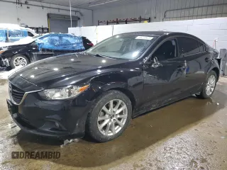 2015 Mazda 6 i Sport with VIN JM1GJ1U62F1176244, listed as a Copart auction lot 46223425 with 99,005 mi miles and Salvage Title. Bid and sale history available at carsss.com. Image 1.