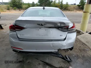 2018 Genesis G80 3.8L with VIN KMHGN4JE9JU263871, listed as a Copart auction lot 71884574 with 81,777 mi miles and Salvage Title. Bid and sale history available at carsss.com. Image 6.