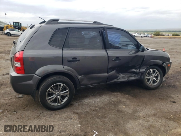 2007 Hyundai Tucson GLS with VIN KM8JM12B27U614351, listed as a Copart auction lot 69491404 with 127,278 mi miles and Salvage Title. Bid and sale history available at carsss.com. Image 3.