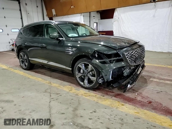 2025 Genesis GV80 Prestige z VIN KMUHEESC4SU250360, wystawiony jako Copart lot #55827155 z przebiegiem 3 214 mil mil oraz Szkoda całkowita • Salvage title. Historia ofert i sprzedaży dostępna na DreamBid. Obrazek 14.