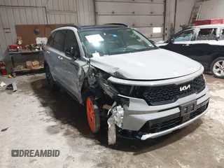 2022 Kia Sorento X-Line SX Prestige with VIN 5XYRKDLF3NG117906, listed as a IAAI auction lot 41914222 with 41,923 mi miles and . Bid and sale history available at DreamBid. Image 1.